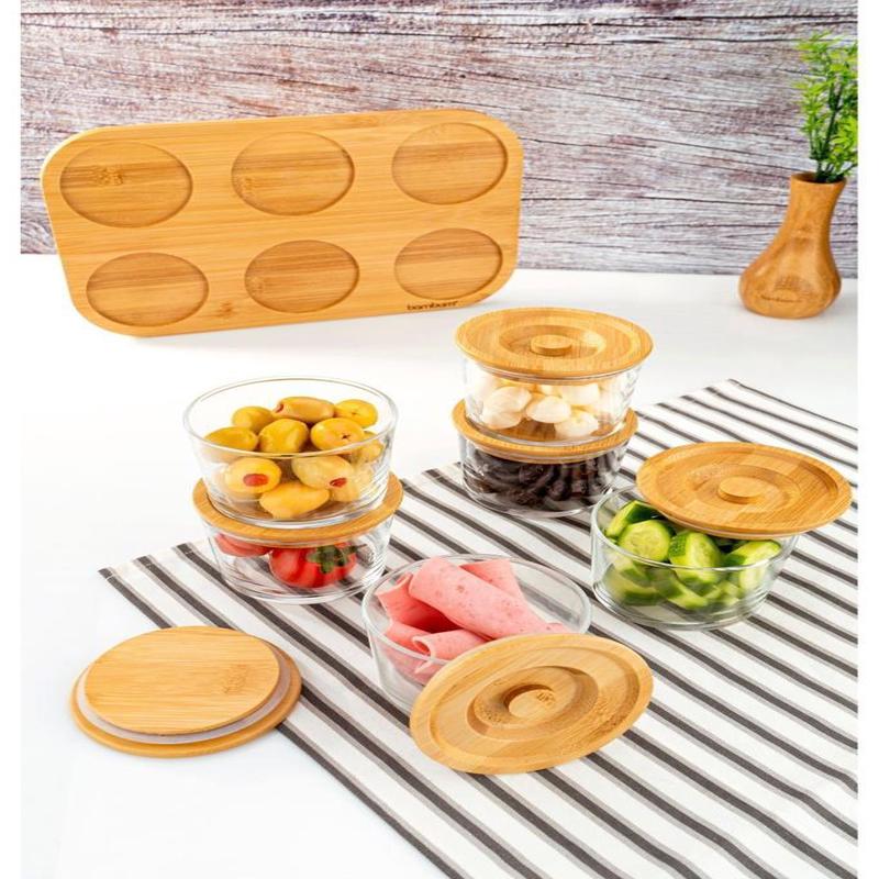 Bambum Lincoln - 13 Piece Glass Breakfast Set