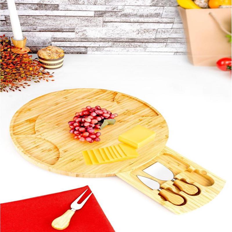 Bambum Oasis - 4 Piece Footed Cheese Serving Plate