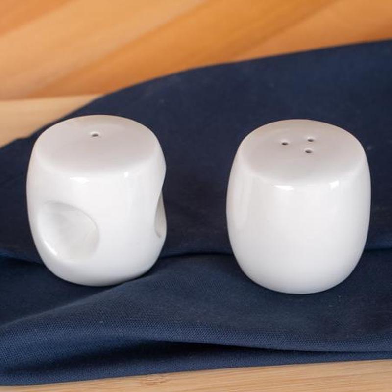 Bianco Perla Salt/pepper Shaker Set - 7 Cm (Porcelain)