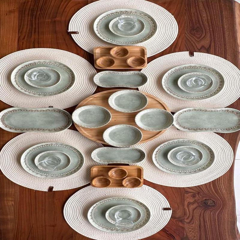 Bambum Lara - 35 Piece Porcelain Breakfast Set