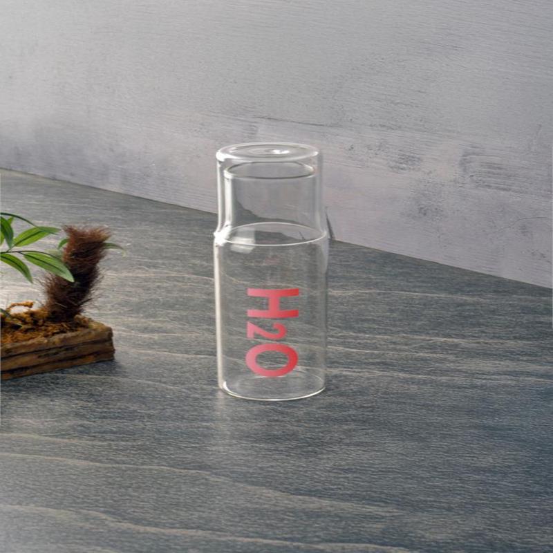 Glass Bedside Pitcher Pink H2O75761