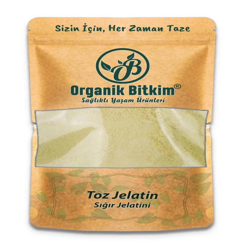 Organik Bitkim Powder Gelatin (Beef Gelatin) 500 Gr