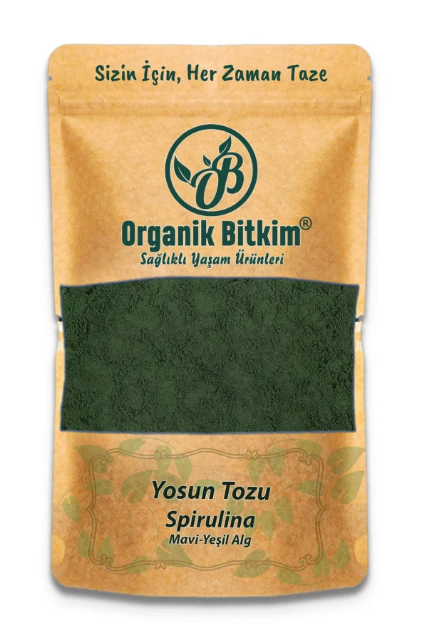 Organik Bitkim Seaweed Powder - Spirulina (Blue-Green Algae) 250 Gr