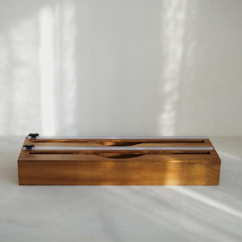 Mien 2-Compartment Acacia Stretch Foil Box