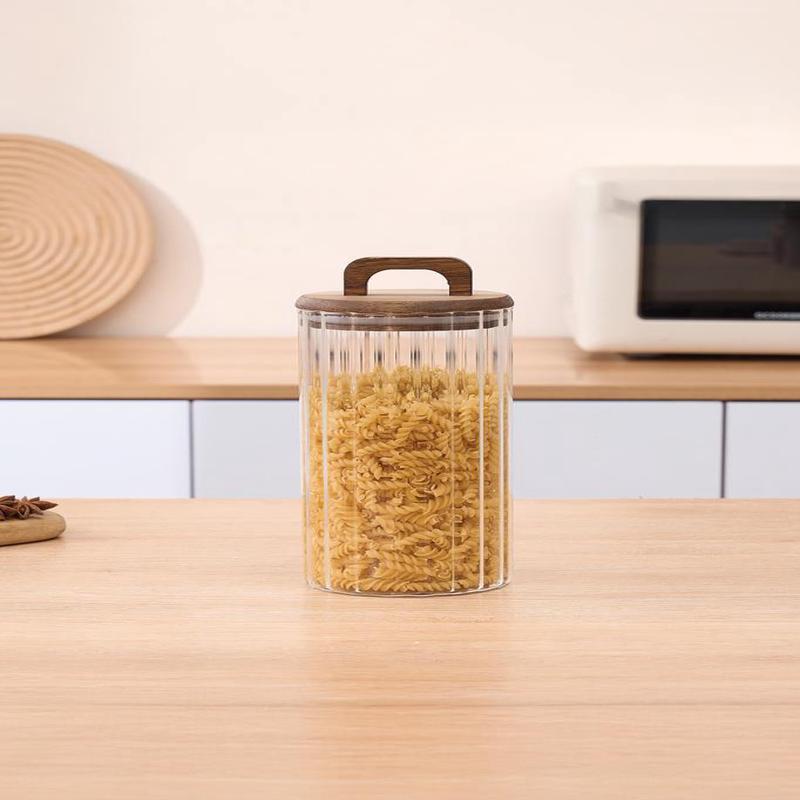 Mien Acacia Jar With Lid 1250 Ml