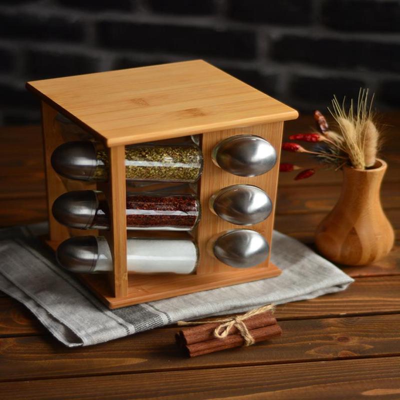 Bambum Fontina Spice Rack 360' Rotating