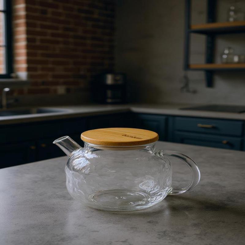 Bambum Juliet - Glass Teapot With Bamboo Lid 1000Ml