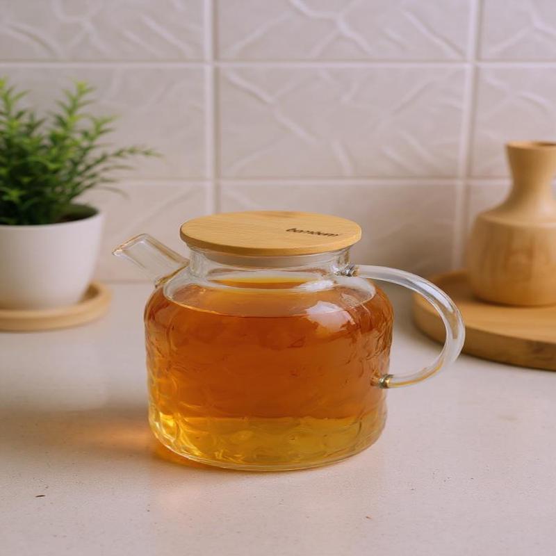 Bambum Juliet - Glass Teapot With Bamboo Lid 1800Ml