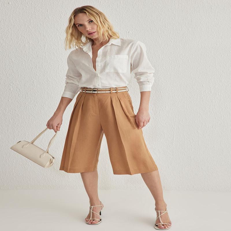 Women's Plain Long Oversize Shirt