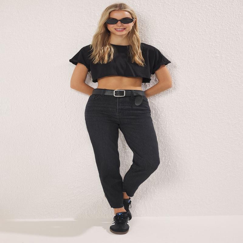 Women's Straight High Waist Jeans