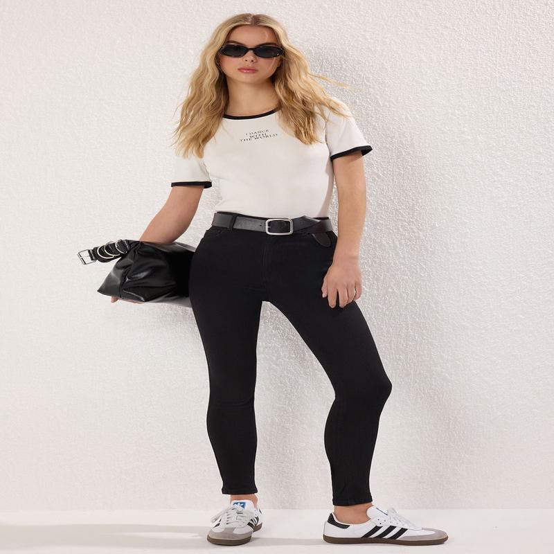 Women's Straight Skinny High Waist Jeans