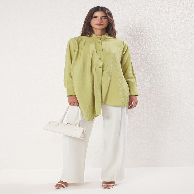 Modest Women's Straight Long Regular Modest Shirts