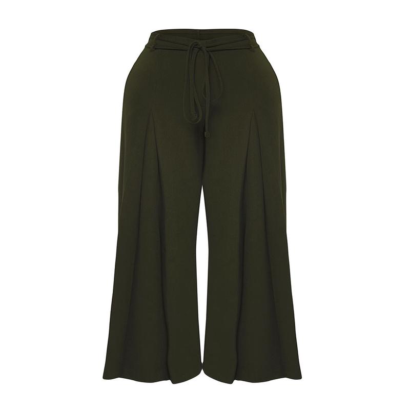 Women's Plain Normal Waist Pants