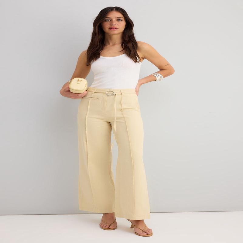 Women's Straight High Waist Trousers