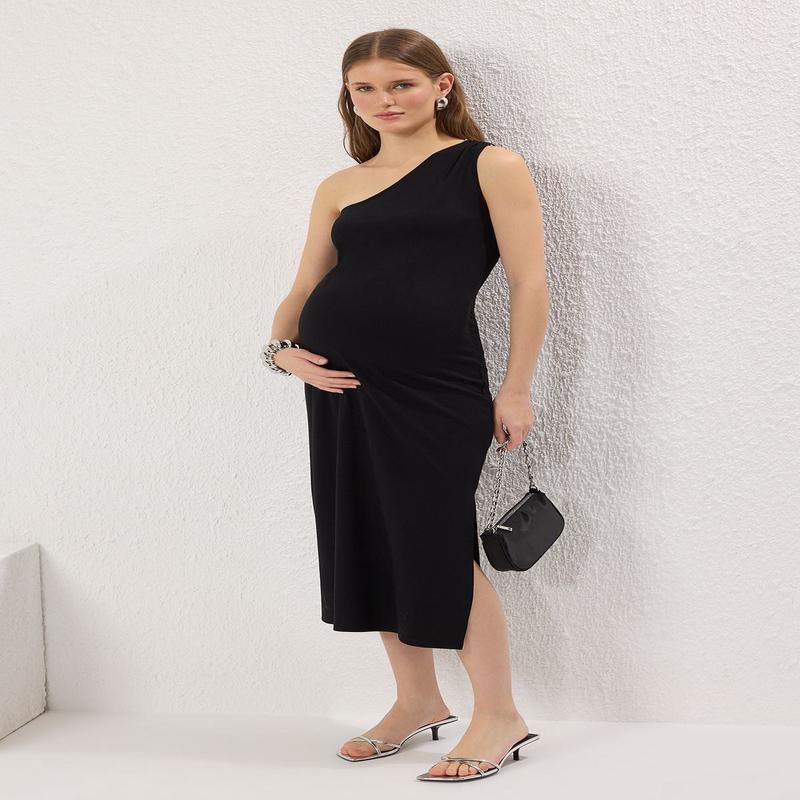 Curve Women's Straight Midi Sleeveless Casual/daily Relaxed Plus Size Dress