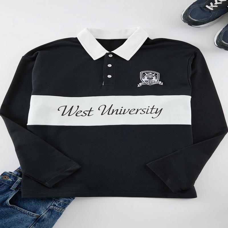 Man Men's Slogan Long Oversized Sweatshirt