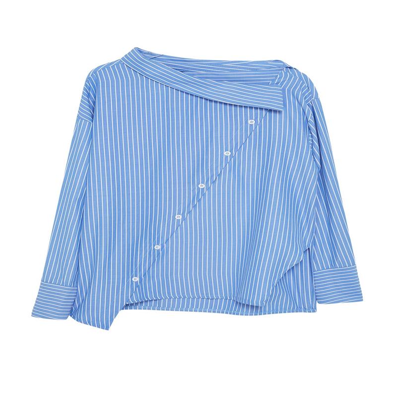 Women's Striped Long Regular Shirt