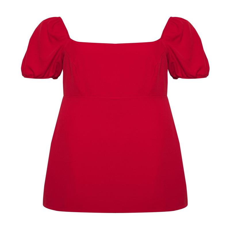 Curve Women's Plain Mini Short Casual Relaxed Fit Plus Size Dress