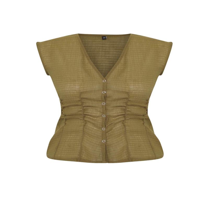 Women's Straight Sleeveless Slim Fit Blouse