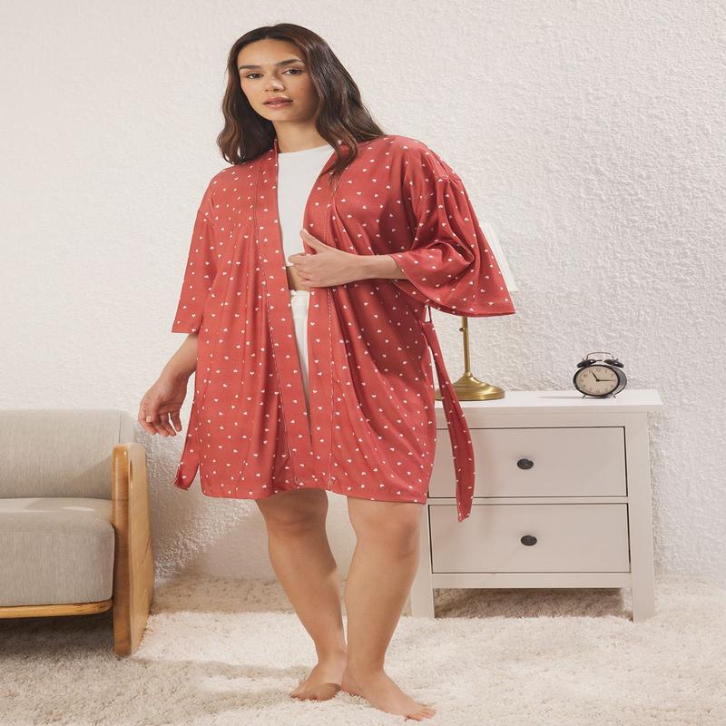 Women's Heart Dressing Gown