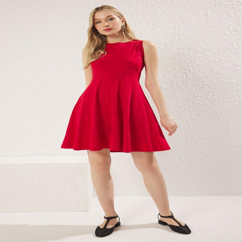 Women's Plain Mini Sleeveless Casual Regular Dress