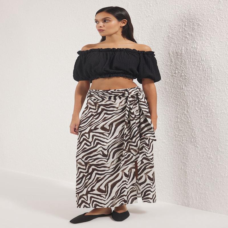 Women's Animals Midi A-Line Skirt