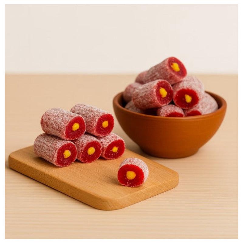 Pomegranate Turkish Delight Roll 1Kg (With Pistachio Pieces)
