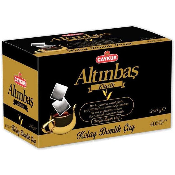 aykur Altnba Classic Black Teapot Tea Bags 4 Pack 40 X 5 G