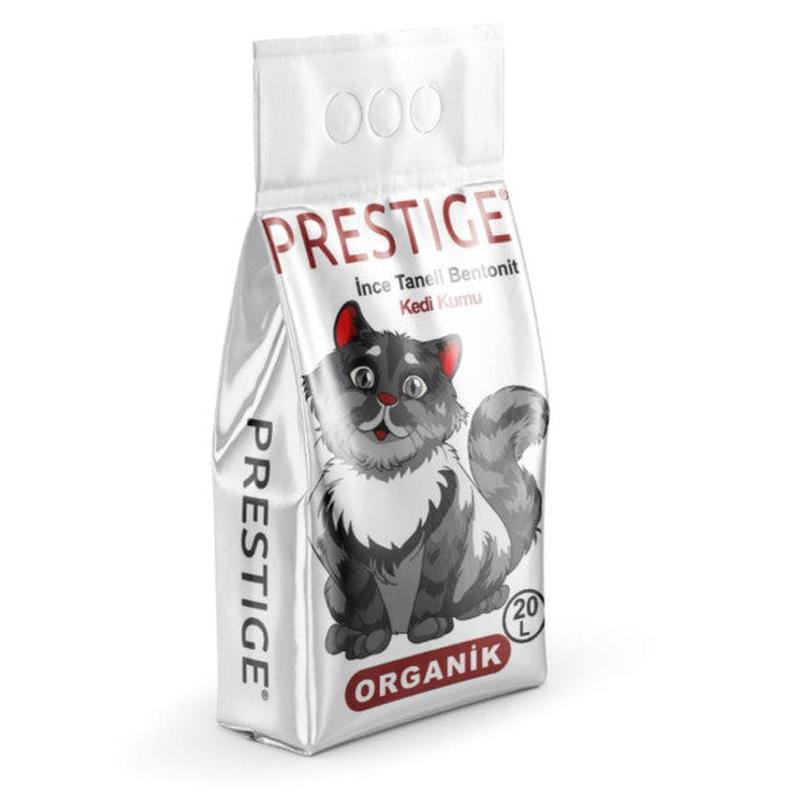 Prestige Natural Odorless Fine Grained Clumping Bentonite Cat Litter 20L