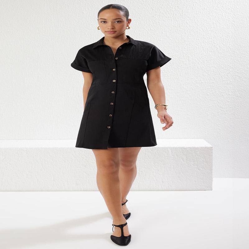 Women's Plain Mini Short Casual Regular Dress