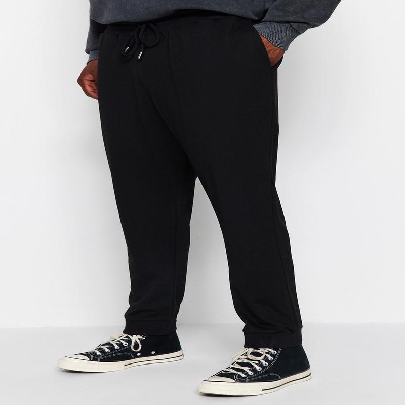MAN Men's Plain Normal Waist Plus Size Sweatpants