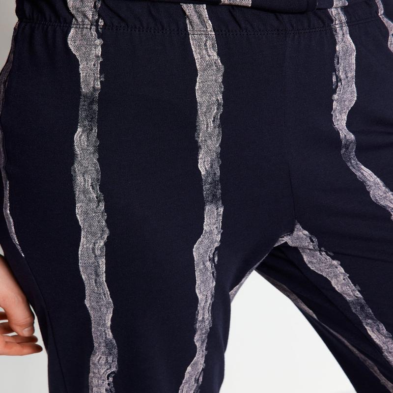 Women's Striped Long Sleeve Homewear Regular Pajama Set