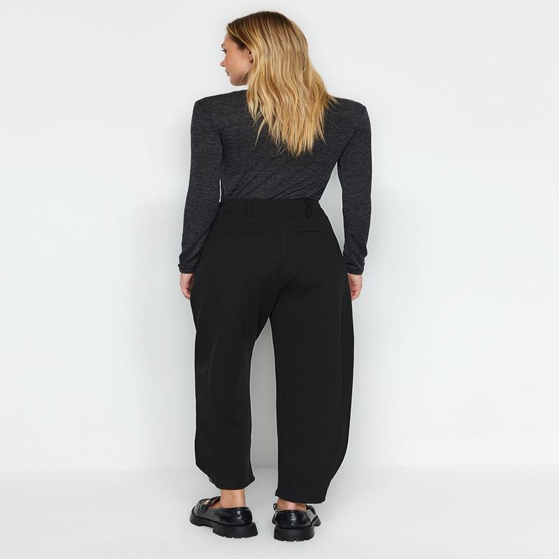 Women's black Straight High Waist Pants