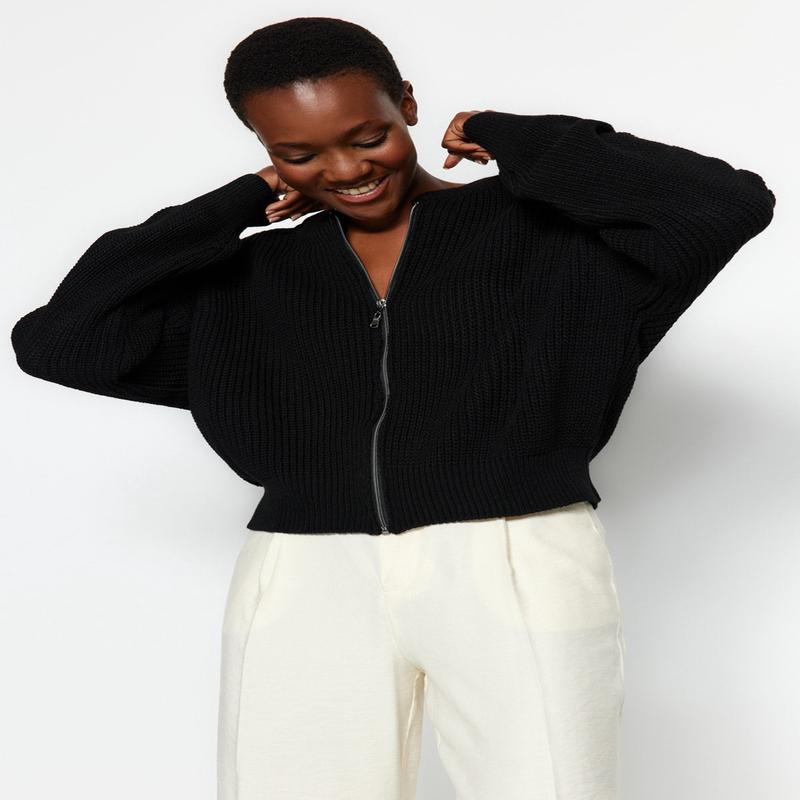 Women's Plain Long sleeve Oversize Cardigan