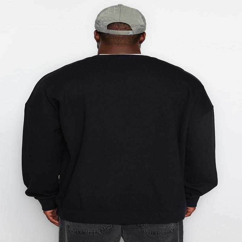 MAN Men's Animal print Long sleeve Oversize Plus Size Sweatshirt