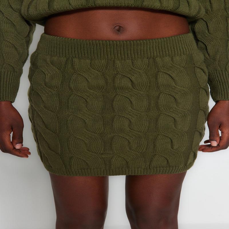 Women's Cable knit Long sleeve Casual Regular fit Two-Piece Set