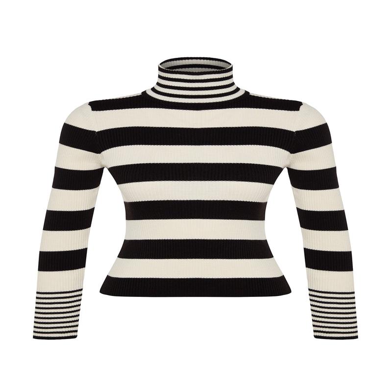Women's Striped Long sleeve Regular fit Sweater