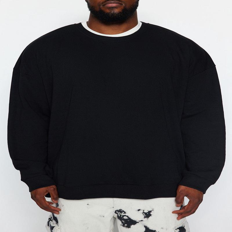 MAN Men's Tropical Long sleeve Oversize Plus Size Sweatshirt
