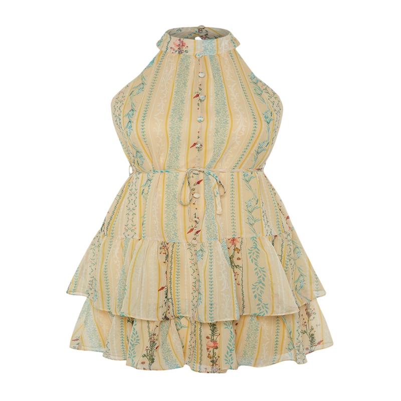 Women's Floral Mini Sleeveless Casual Regular fit Dress