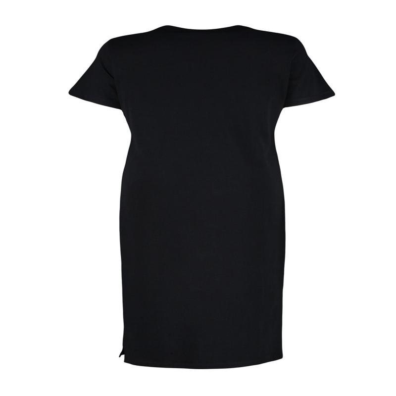 Curve Women's Plain Midi Short sleeve Casual Relaxed fit Plus Size Dress