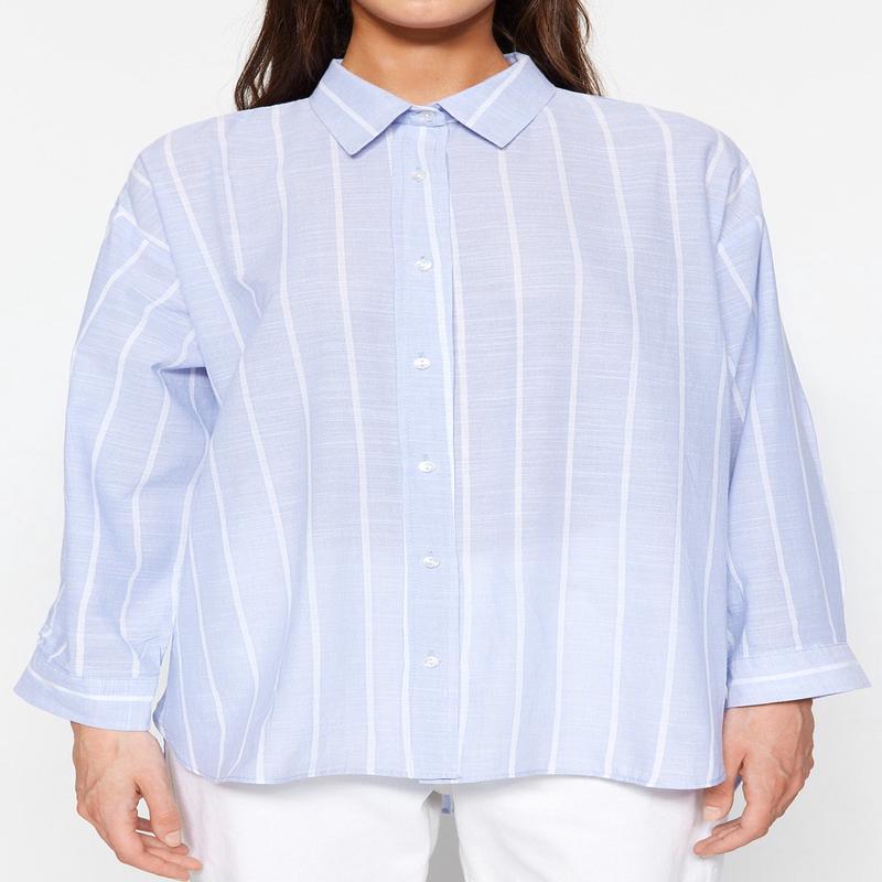 Women's Striped Long sleeve Oversize Shirt
