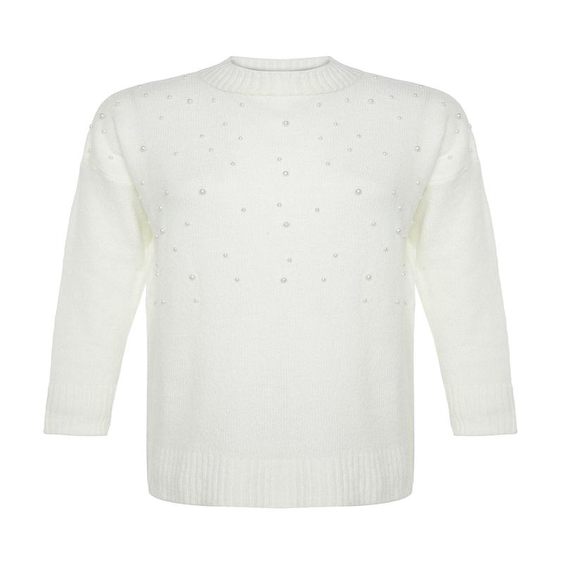 Modest Women's Plain Long sleeve Relaxed fit Sweater