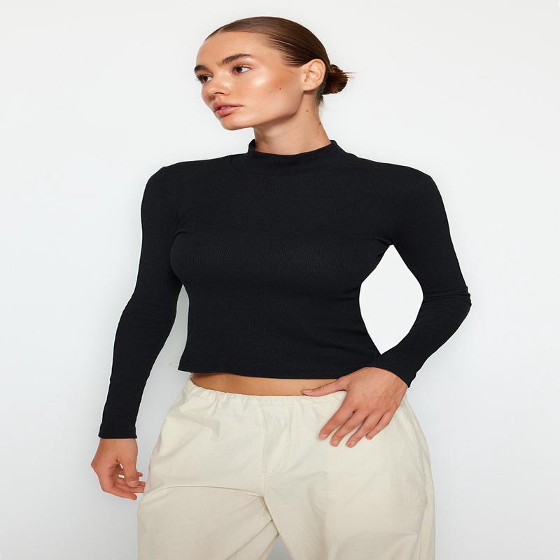 Women's Multicolor Plain Long Sleeve Slim Fit Blouse