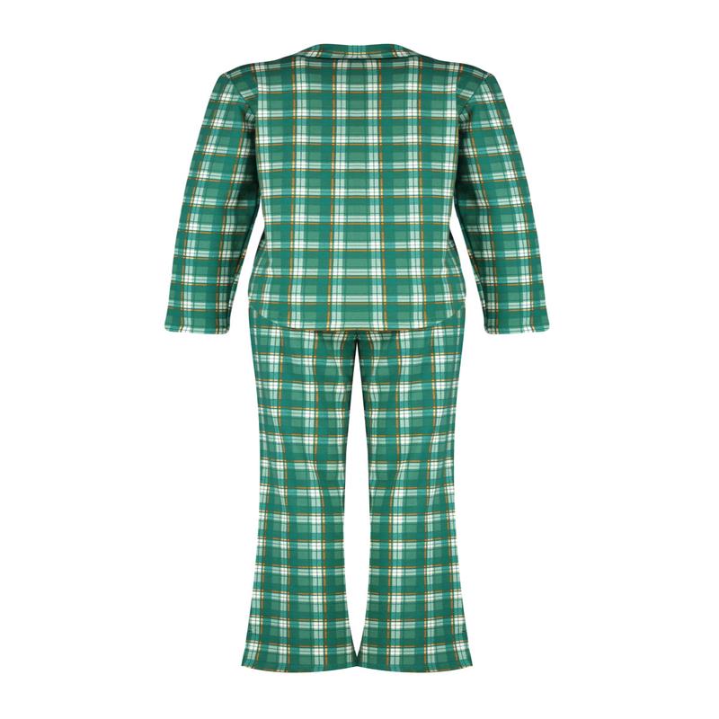 Women's Plaid / Check Long Sleeve Homewear Regular Pajama Set