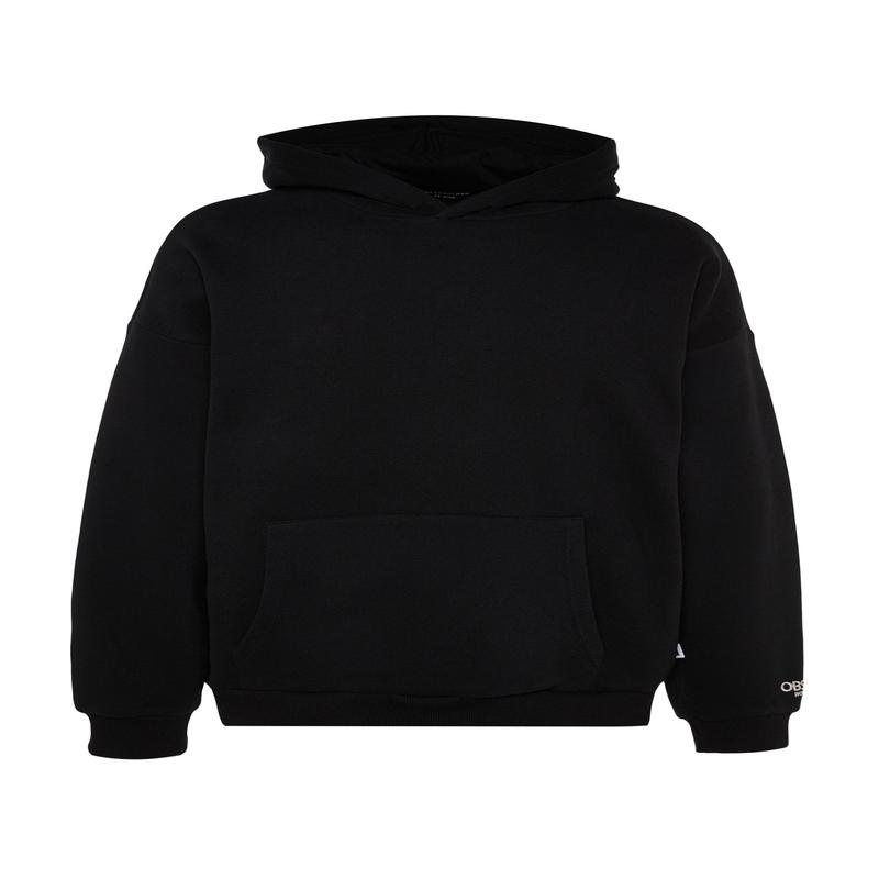 Man Men's Blue Motto Long Oversize Sweatshirt