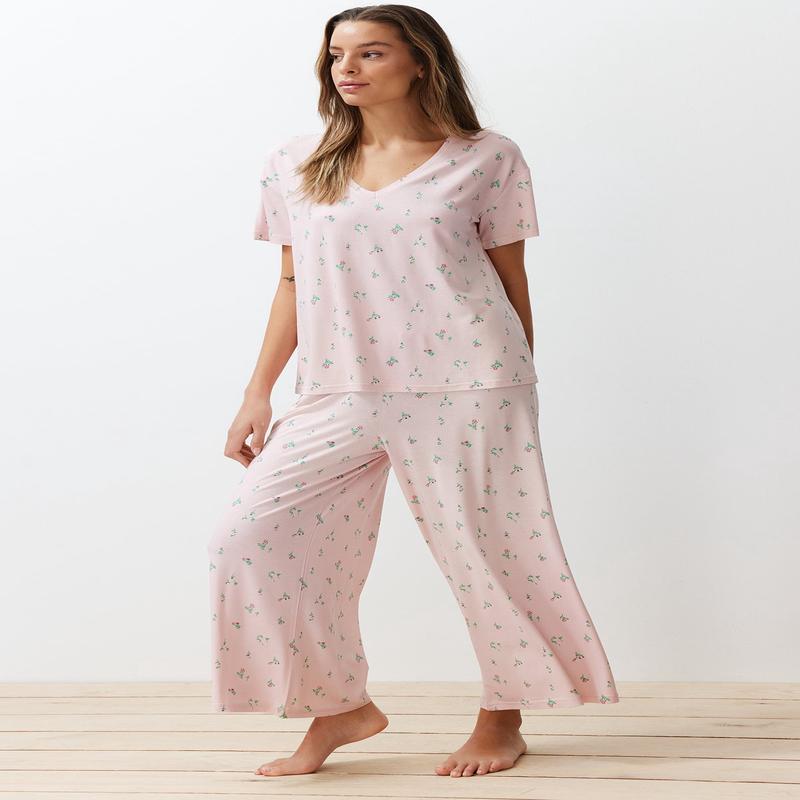 Women's Multicolor Floral Short Lounge/home Relaxed Pajama Set