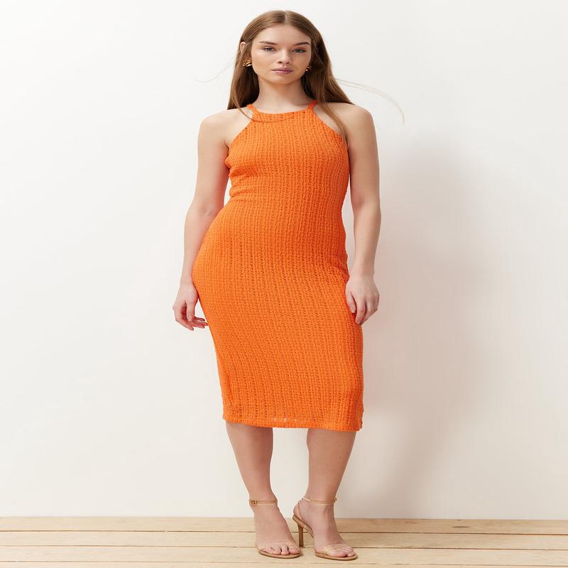 Women's Unifarben Midi Spaghetti Straps Casual Regular Fit Dresses