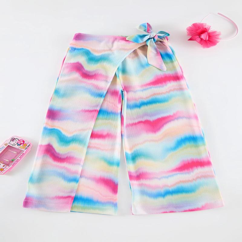 kds Girls Straight Wide Leg High Waist Trousers