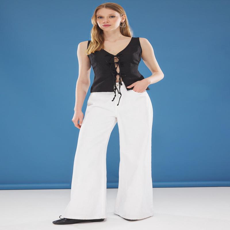 Women's Plain Spaghetti Strap Fitted Blouse