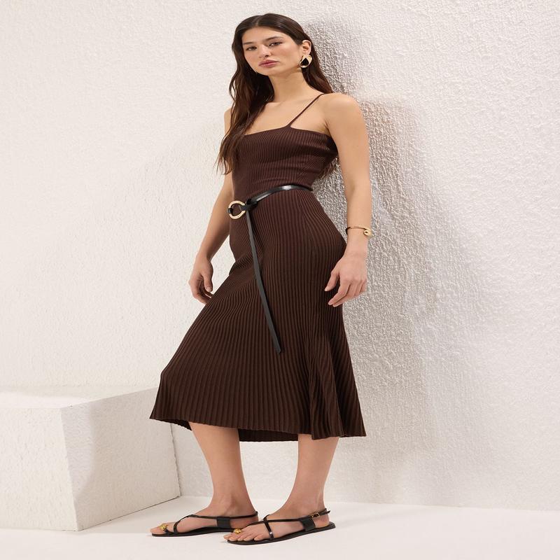 Women's Straight Midi Hanging Casual/daily Slim Dress